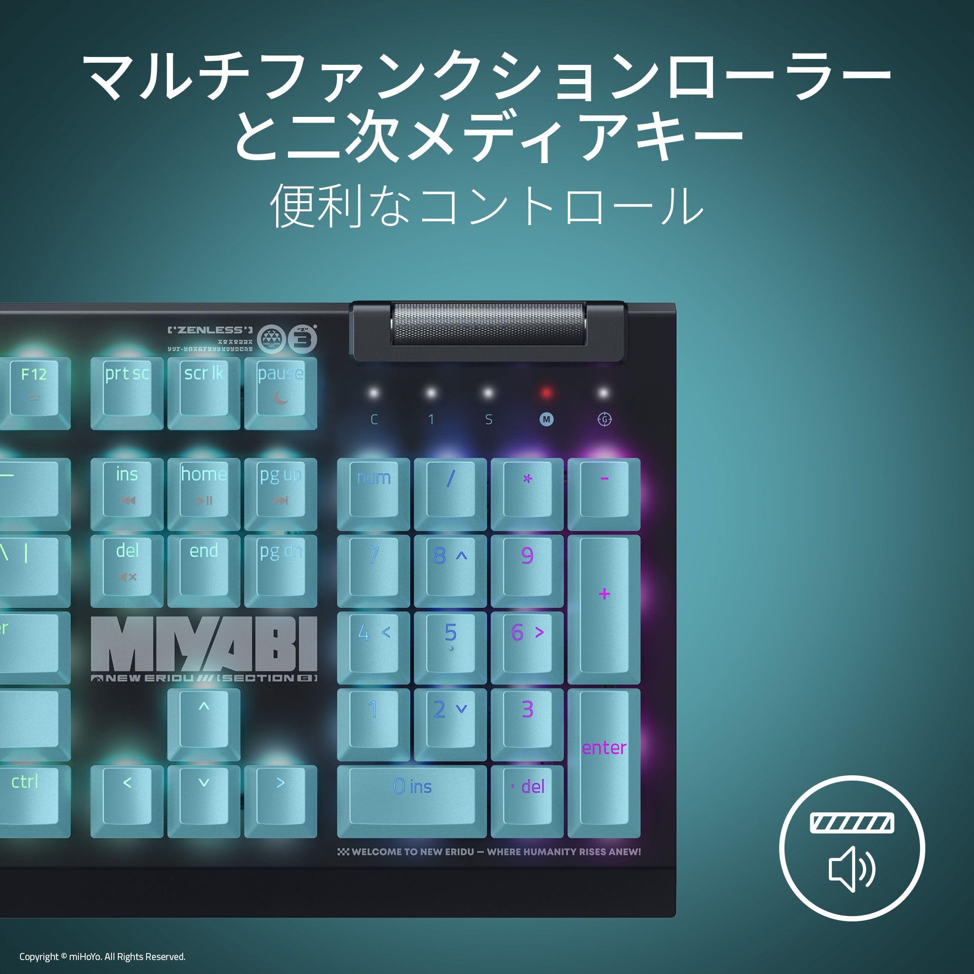 Zenless Zone Zero Gaming Keyboard Razer BlackWidow V4X JP Zenless